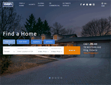 Tablet Screenshot of coldwellbanker.ca